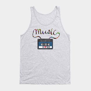 80’s Graphic Design Gifts for 80s Music Lover Tank Top